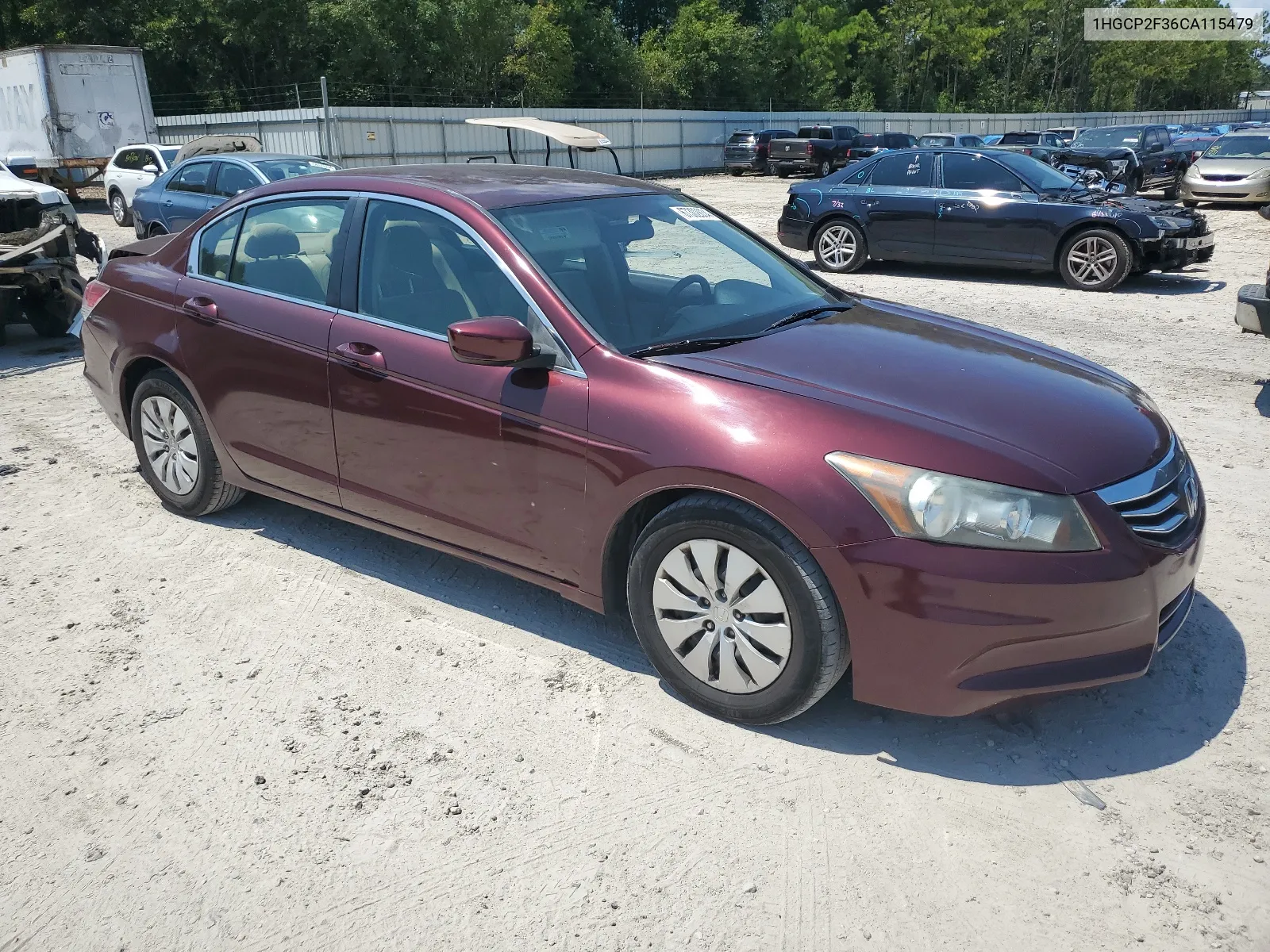 2012 Honda Accord Lx VIN: 1HGCP2F36CA115479 Lot: 67302834