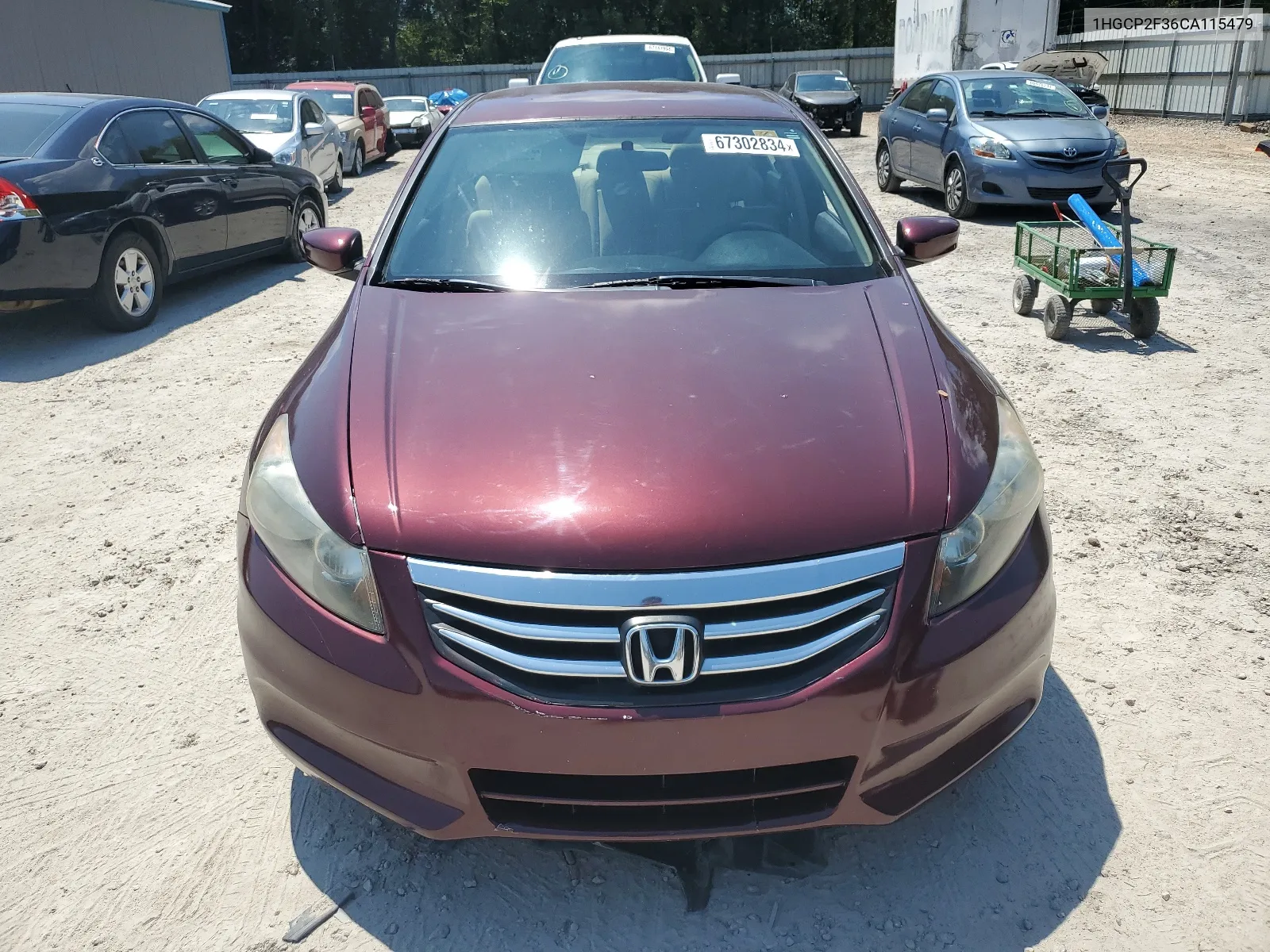 2012 Honda Accord Lx VIN: 1HGCP2F36CA115479 Lot: 67302834