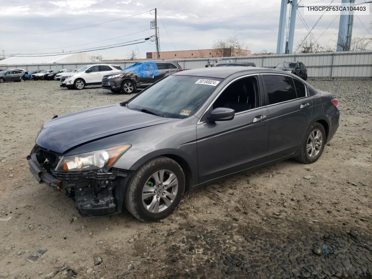 2012 Honda Accord Se VIN: 1HGCP2F63CA104403 Lot: 68826674