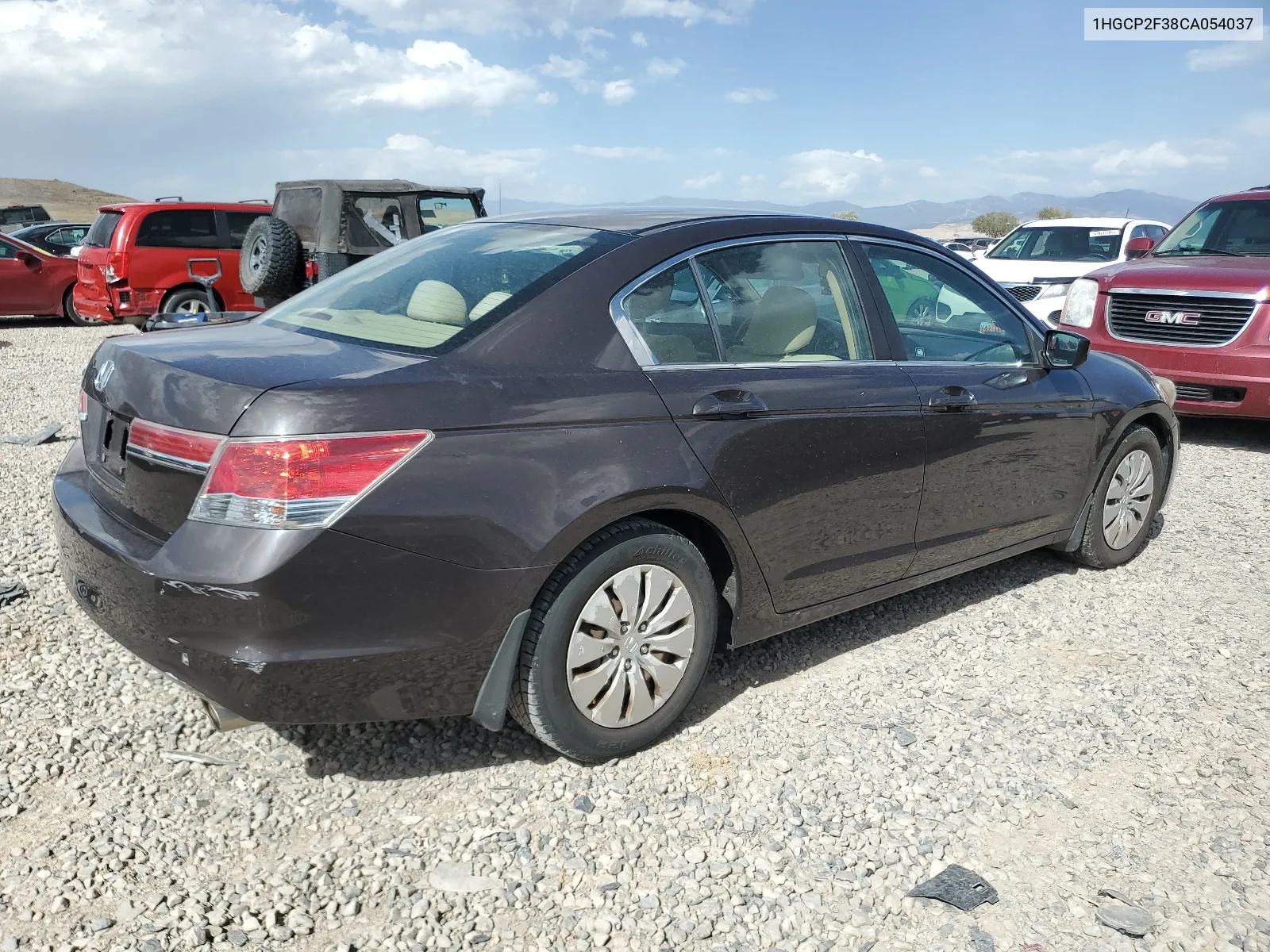 2012 Honda Accord Lx VIN: 1HGCP2F38CA054037 Lot: 68991464