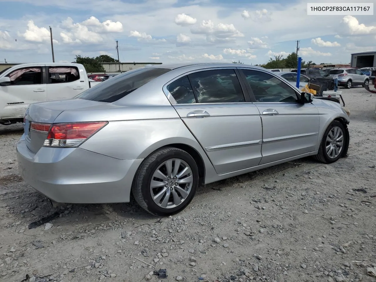 1HGCP2F83CA117167 2012 Honda Accord Exl