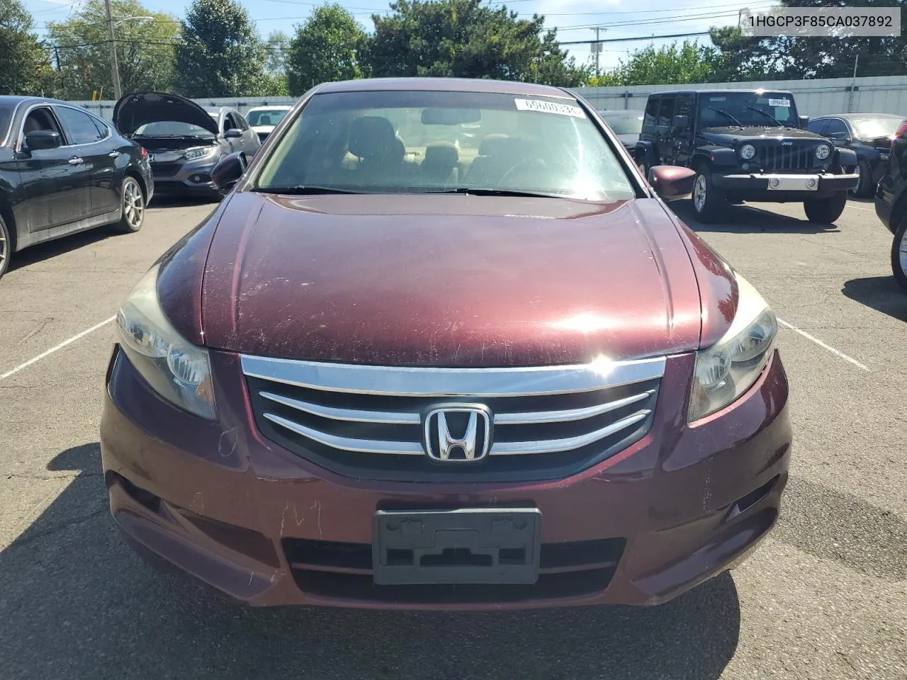 1HGCP3F85CA037892 2012 Honda Accord Exl