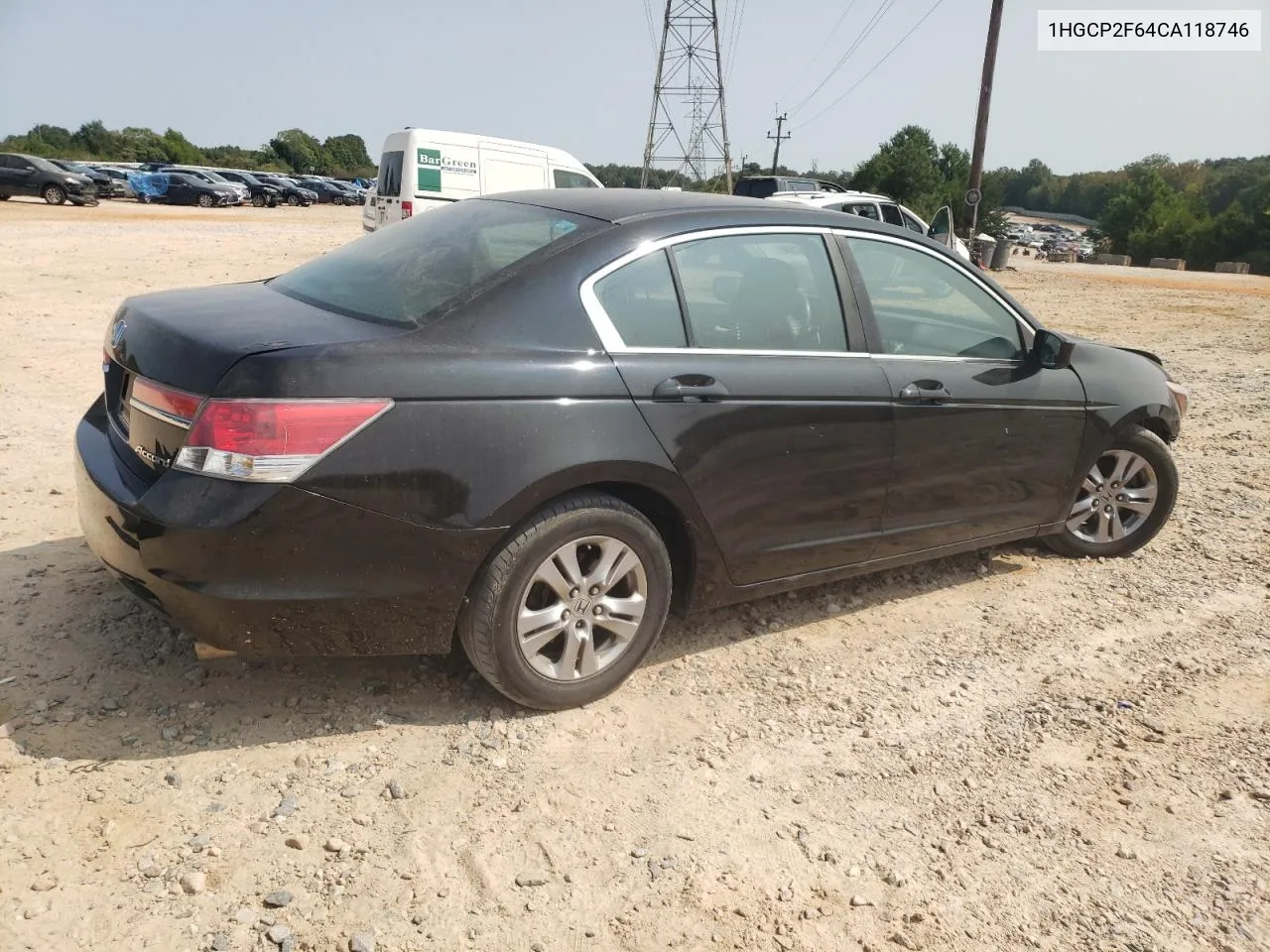 2012 Honda Accord Se VIN: 1HGCP2F64CA118746 Lot: 70594284