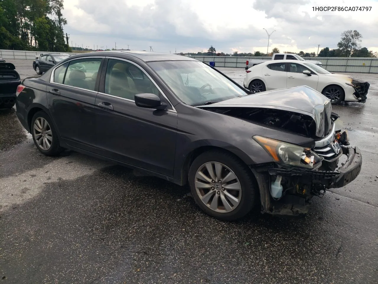 2012 Honda Accord Exl VIN: 1HGCP2F86CA074797 Lot: 73362424