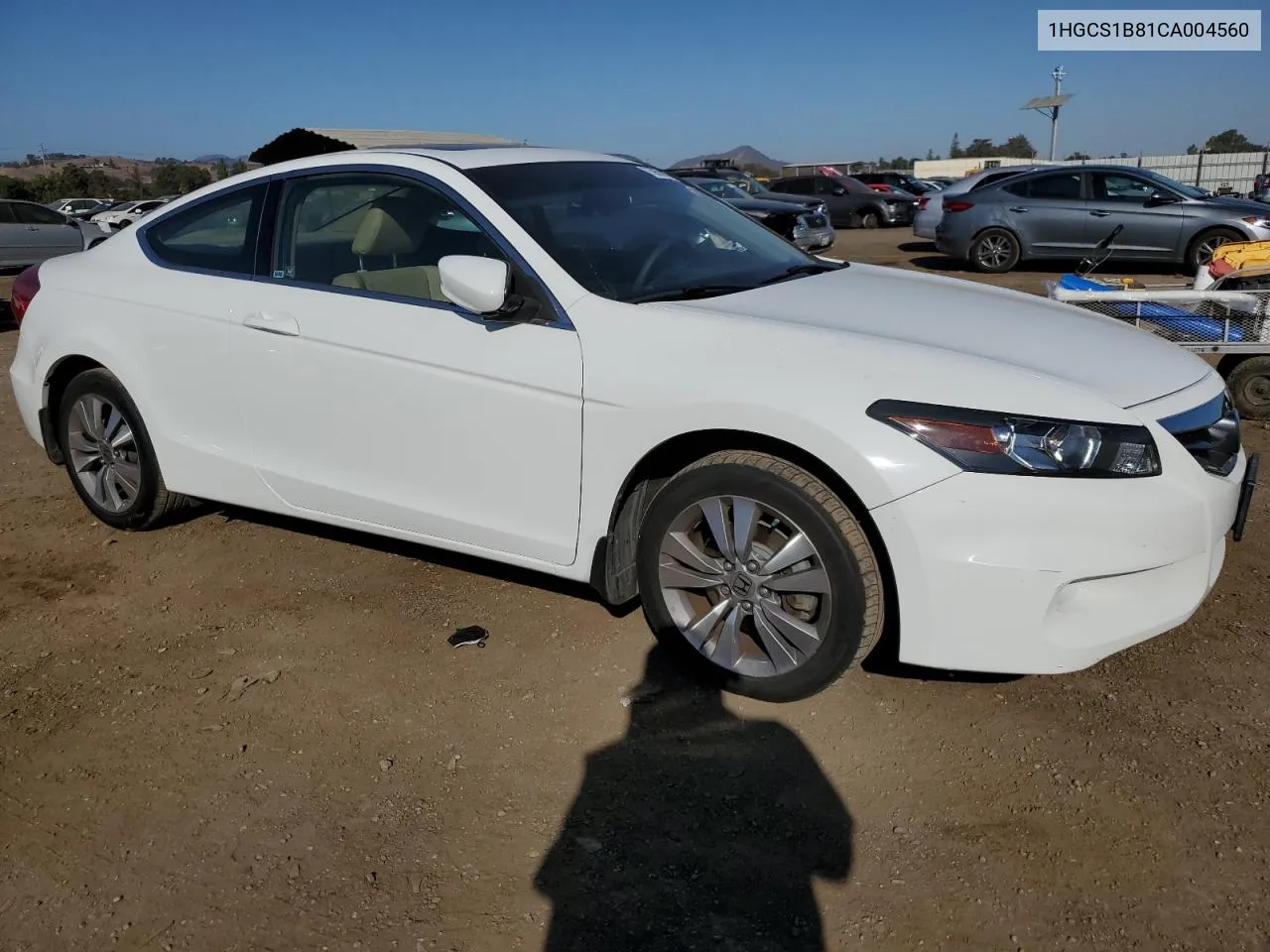 1HGCS1B81CA004560 2012 Honda Accord Exl