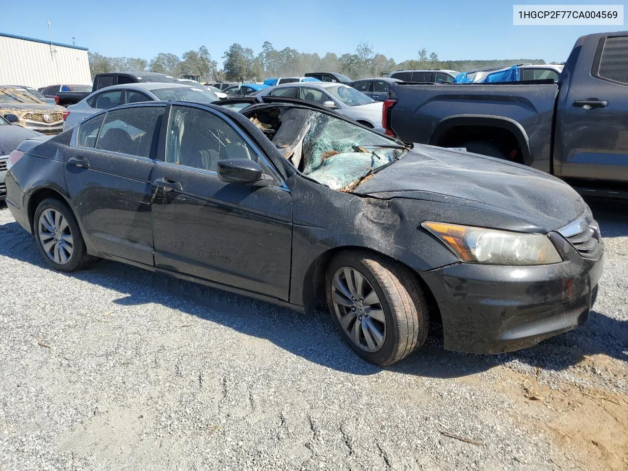 2012 Honda Accord Ex VIN: 1HGCP2F77CA004569 Lot: 74377654