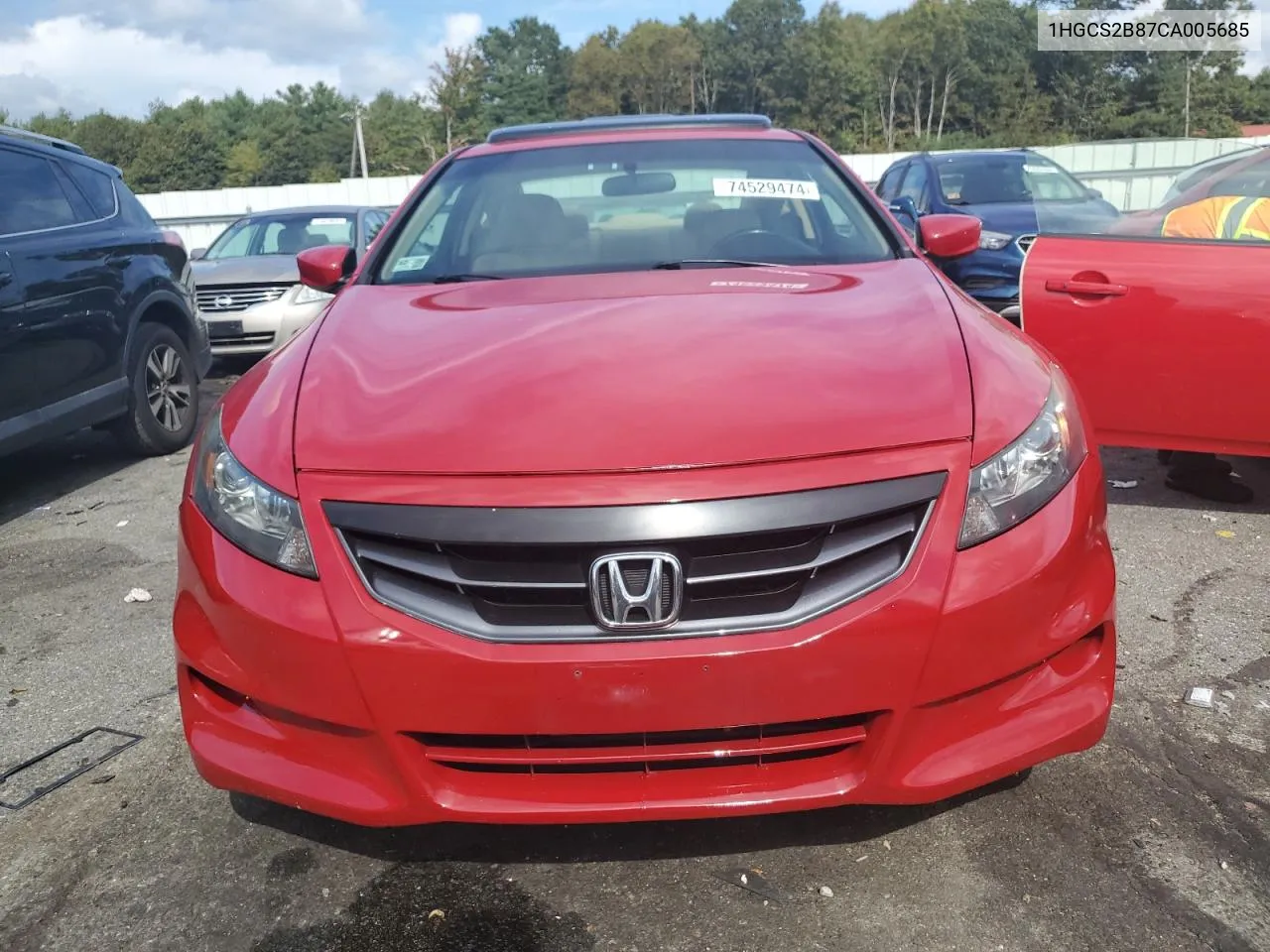 1HGCS2B87CA005685 2012 Honda Accord Exl