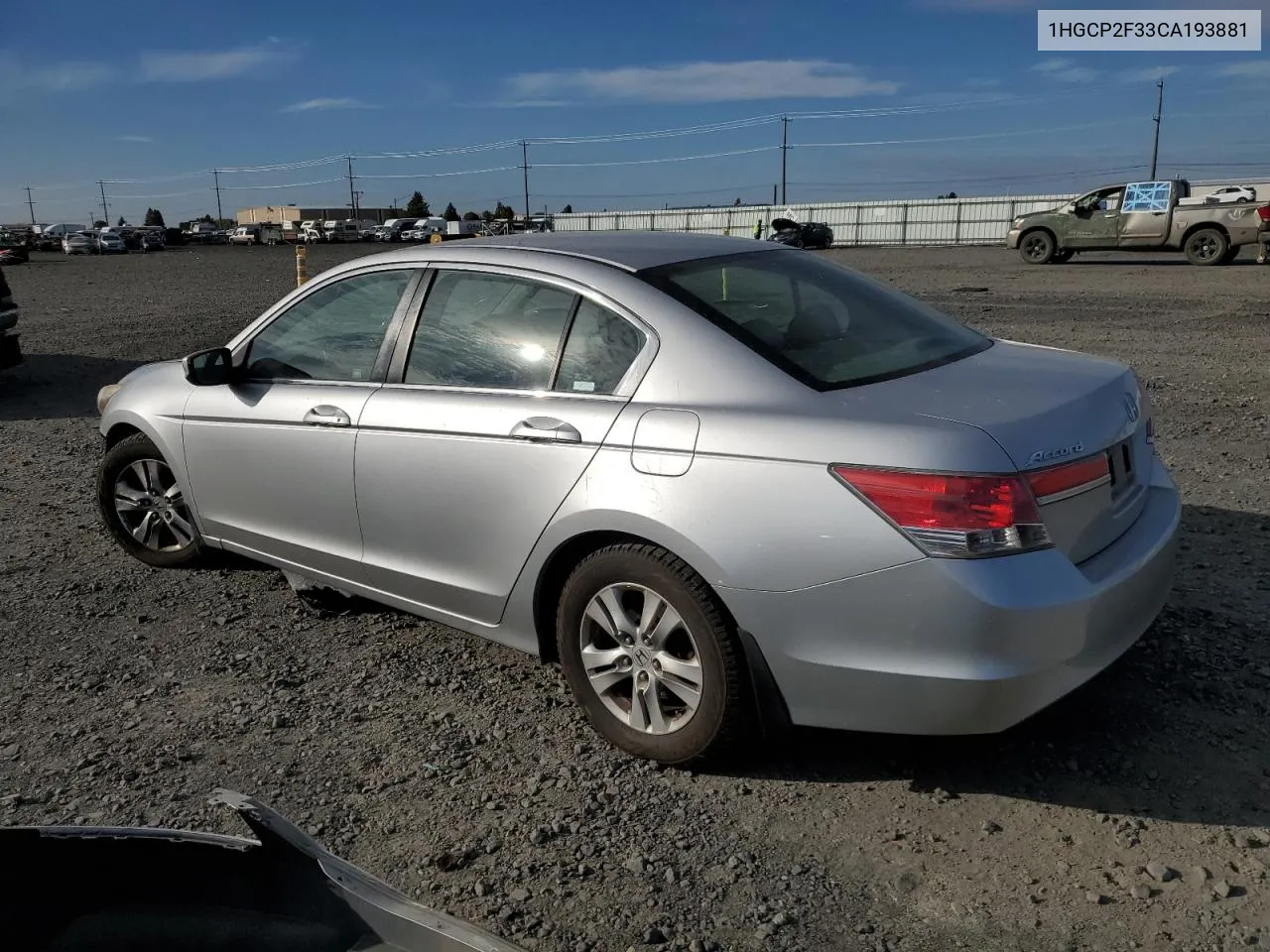 2012 Honda Accord Lx VIN: 1HGCP2F33CA193881 Lot: 75470324