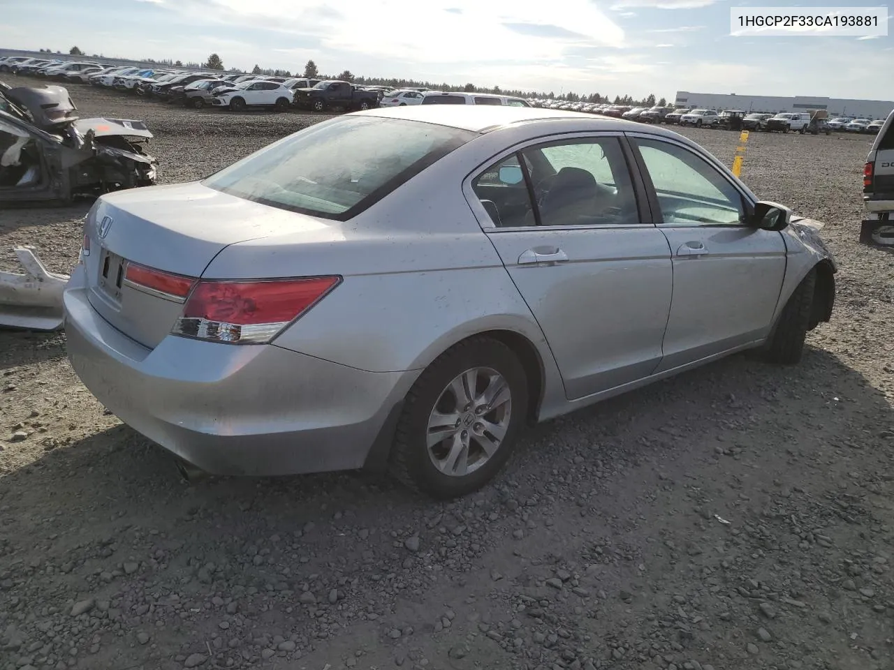 1HGCP2F33CA193881 2012 Honda Accord Lx