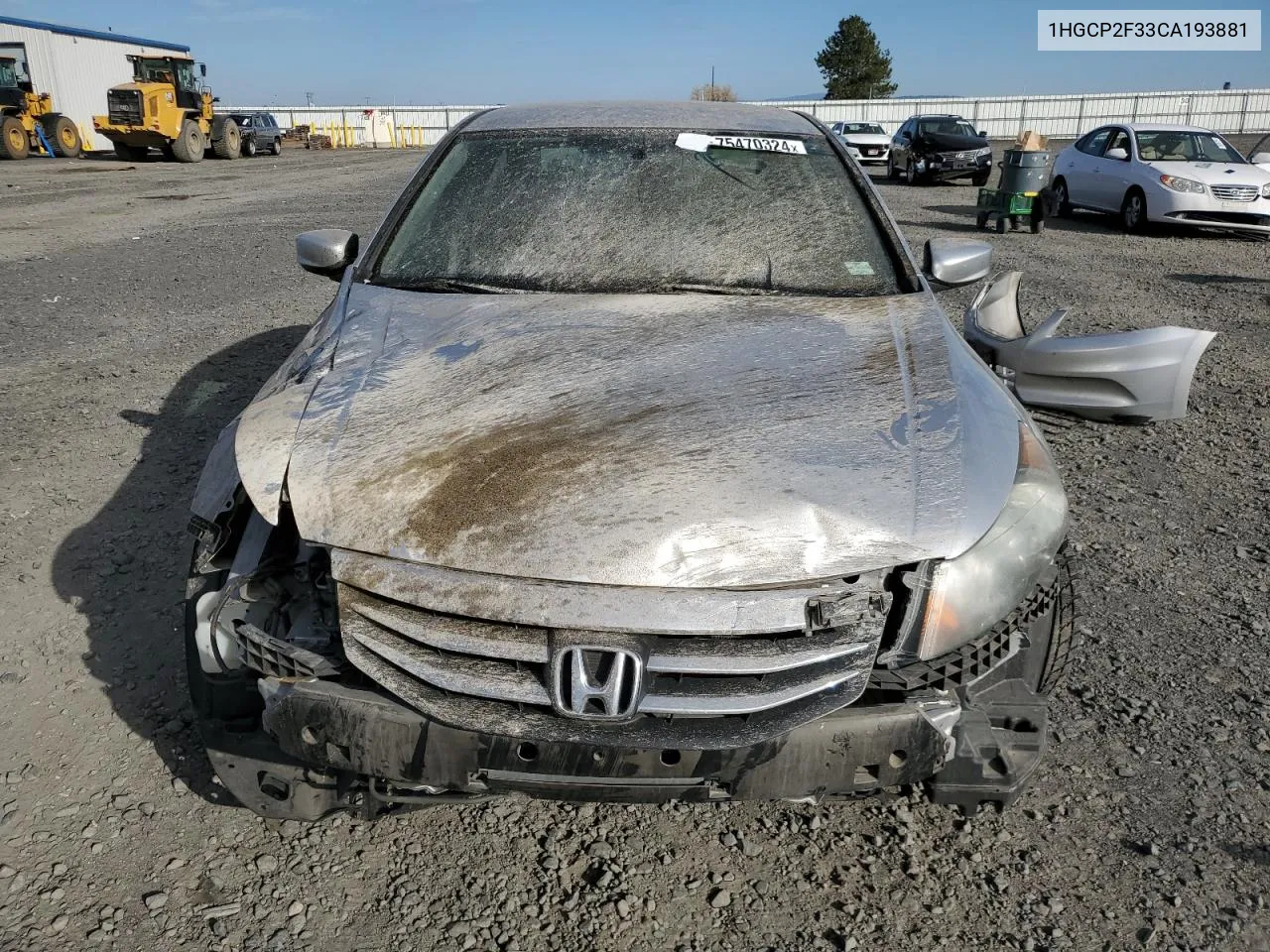 1HGCP2F33CA193881 2012 Honda Accord Lx