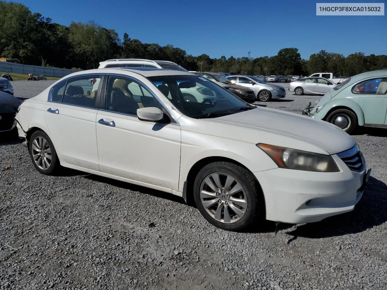 2012 Honda Accord Exl VIN: 1HGCP3F8XCA015032 Lot: 75718344