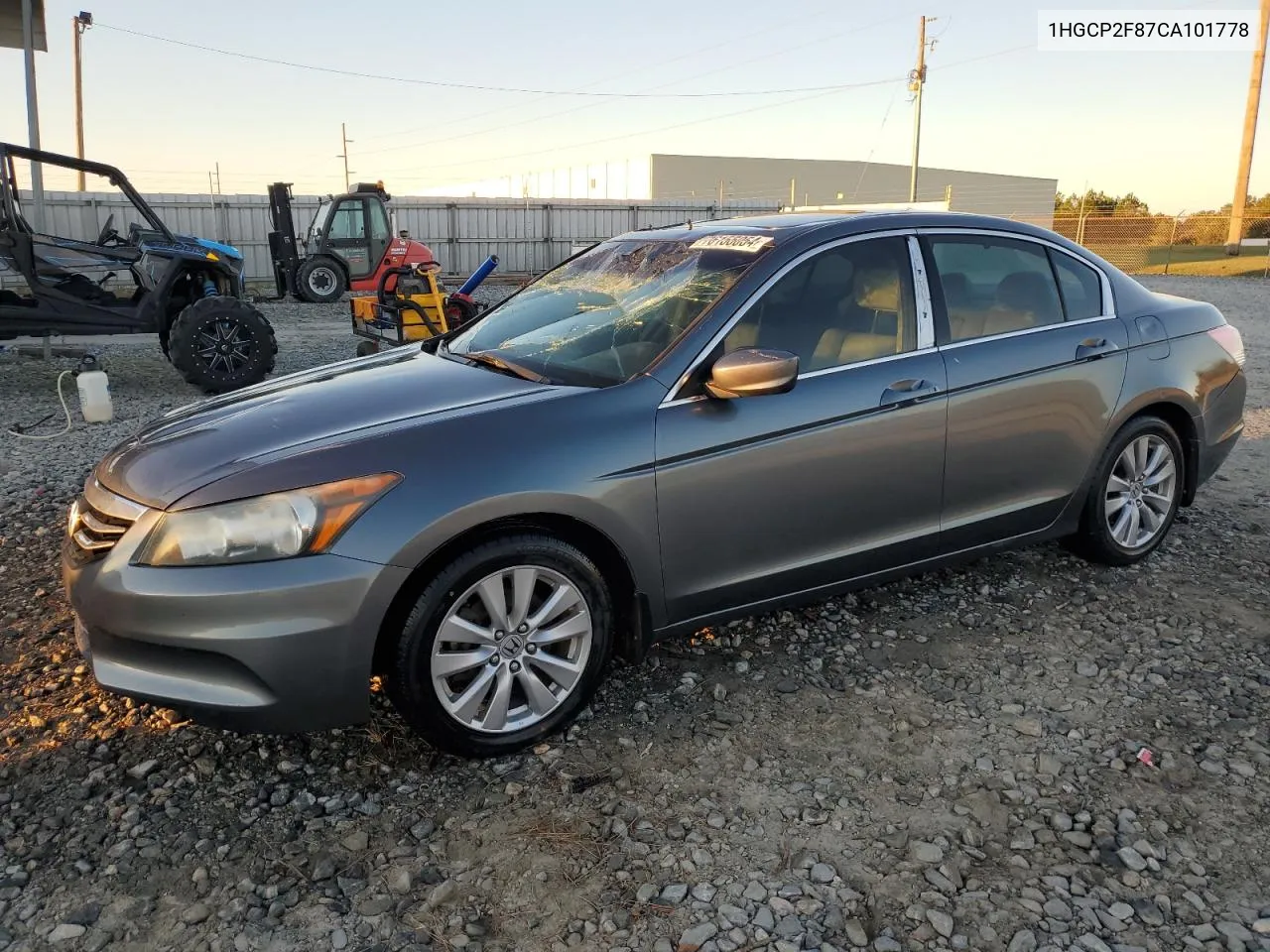 2012 Honda Accord Exl VIN: 1HGCP2F87CA101778 Lot: 76155054