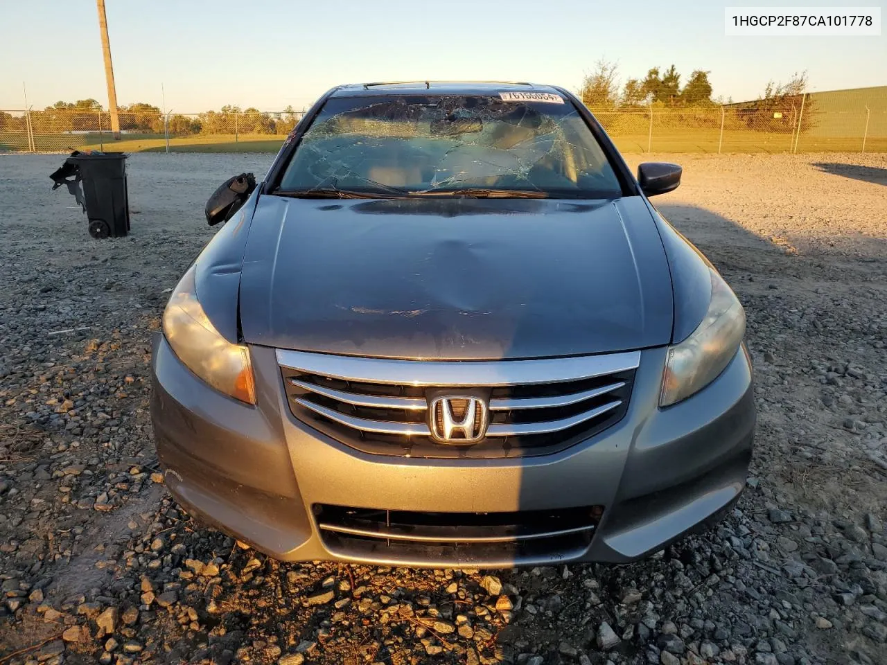 2012 Honda Accord Exl VIN: 1HGCP2F87CA101778 Lot: 76155054