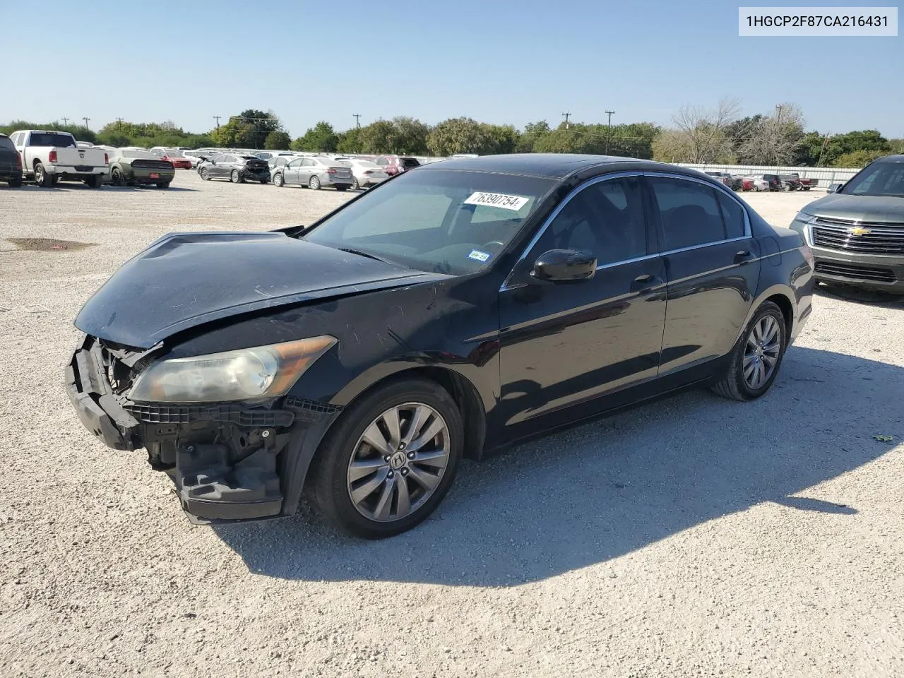 2012 Honda Accord Exl VIN: 1HGCP2F87CA216431 Lot: 76390754