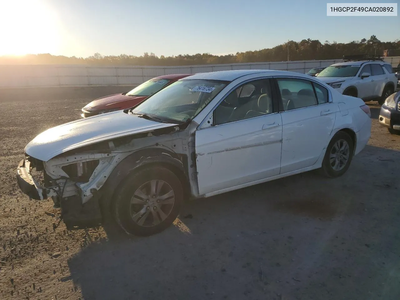 2012 Honda Accord Lxp VIN: 1HGCP2F49CA020892 Lot: 76416734