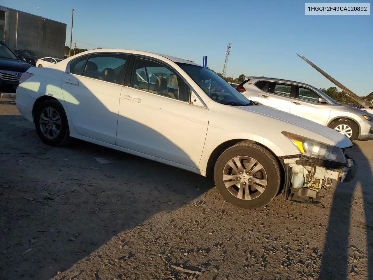 1HGCP2F49CA020892 2012 Honda Accord Lxp