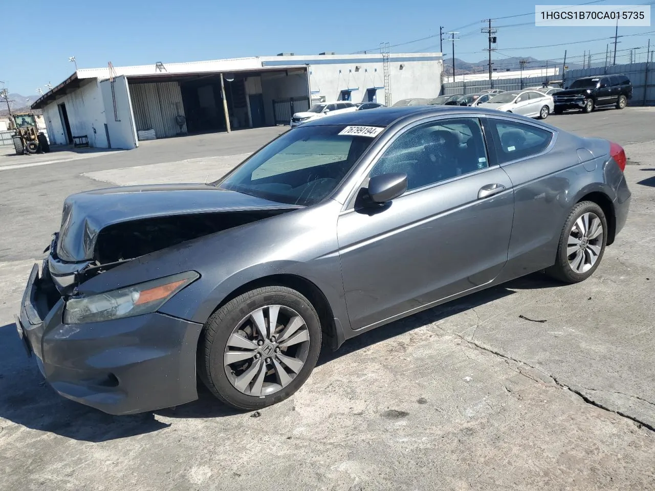 2012 Honda Accord Ex VIN: 1HGCS1B70CA015735 Lot: 76799194