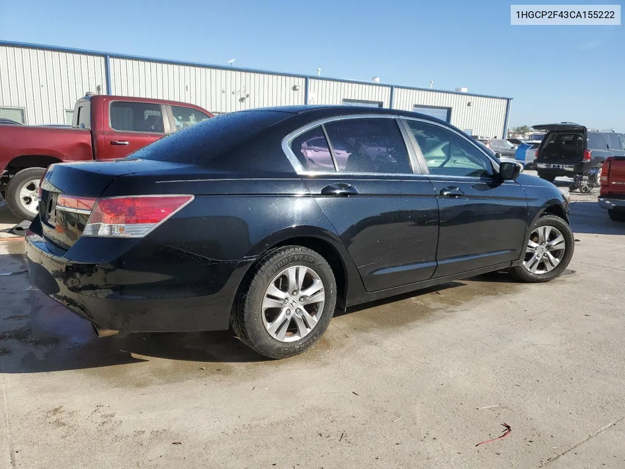 2012 Honda Accord Lxp VIN: 1HGCP2F43CA155222 Lot: 76989444