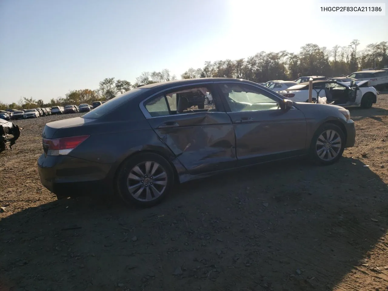 2012 Honda Accord Exl VIN: 1HGCP2F83CA211386 Lot: 77158954