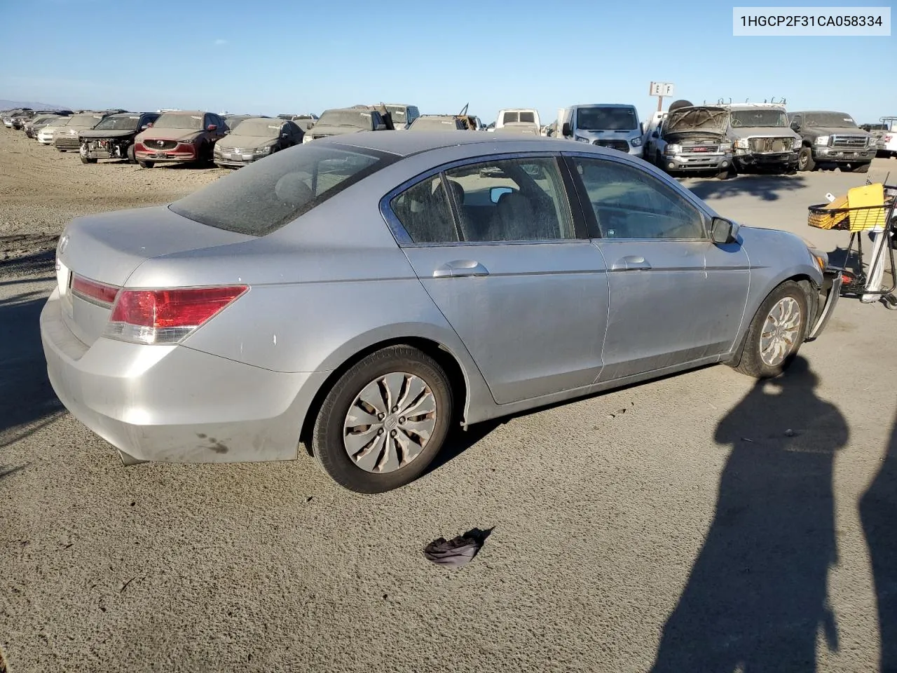 1HGCP2F31CA058334 2012 Honda Accord Lx