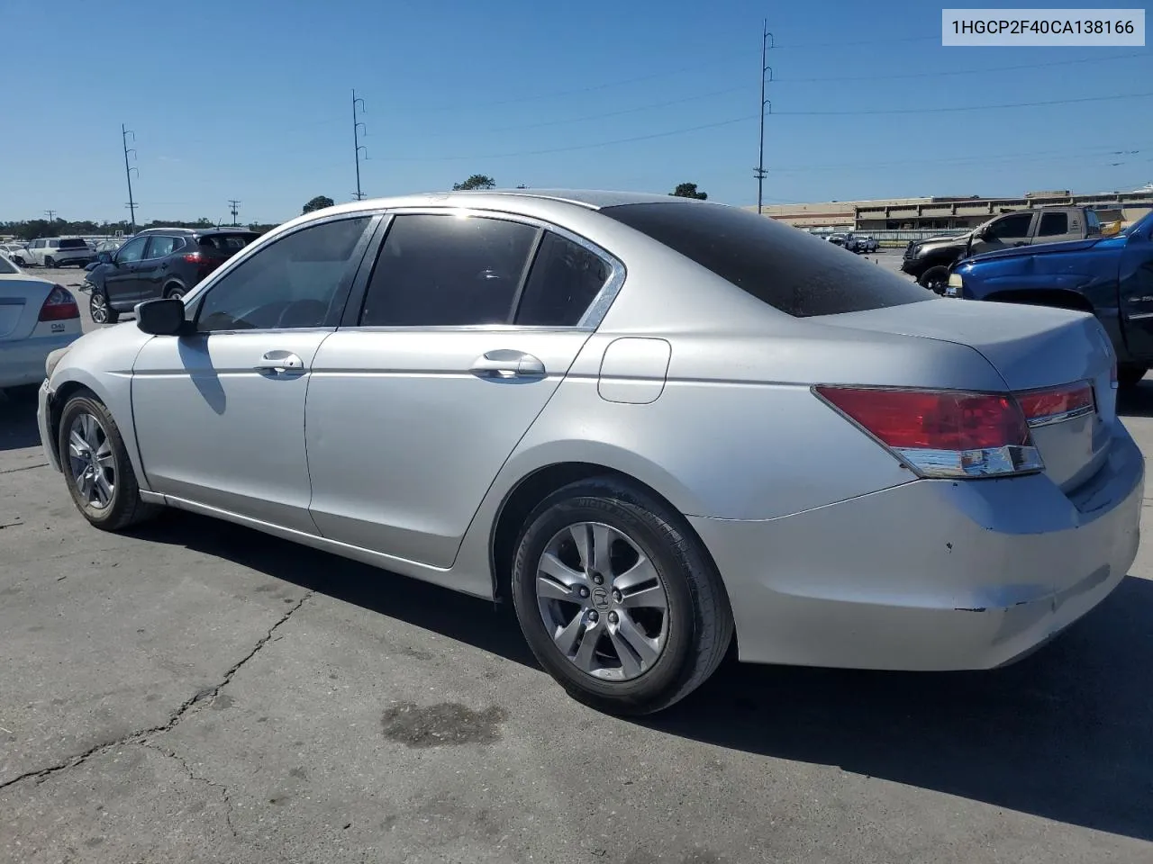 2012 Honda Accord Lxp VIN: 1HGCP2F40CA138166 Lot: 77555614