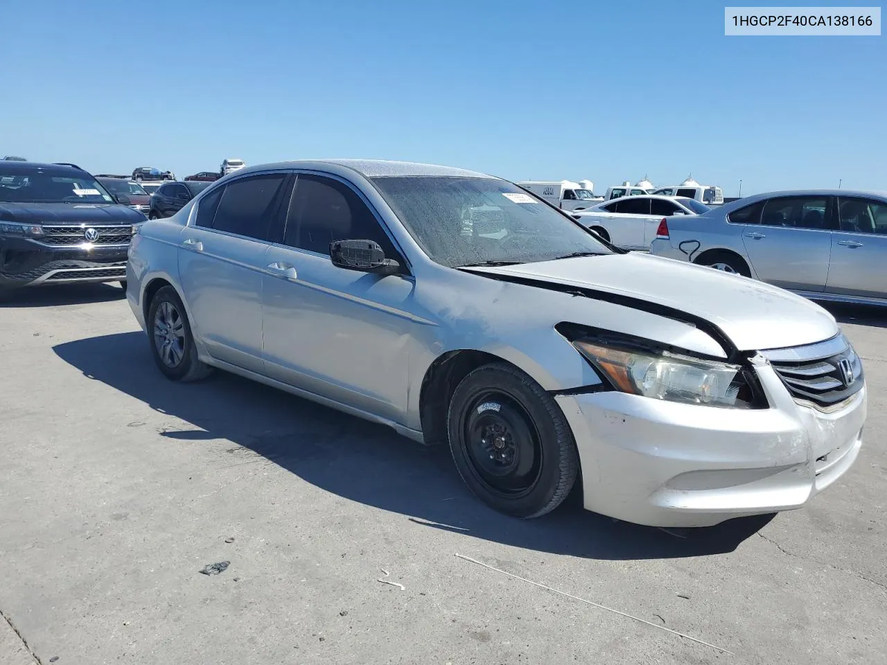 2012 Honda Accord Lxp VIN: 1HGCP2F40CA138166 Lot: 77555614