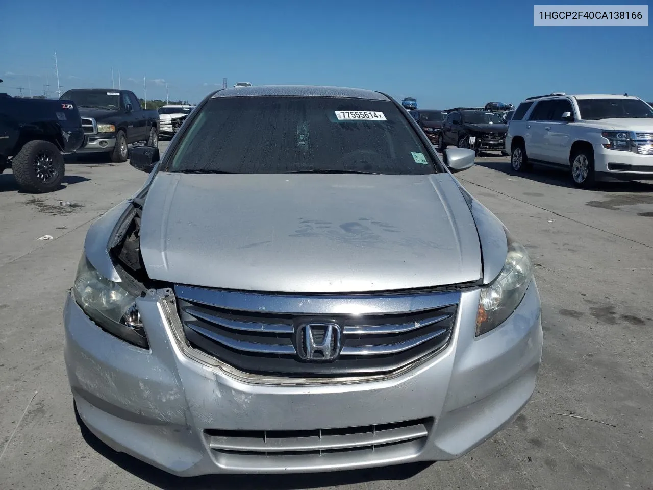 2012 Honda Accord Lxp VIN: 1HGCP2F40CA138166 Lot: 77555614