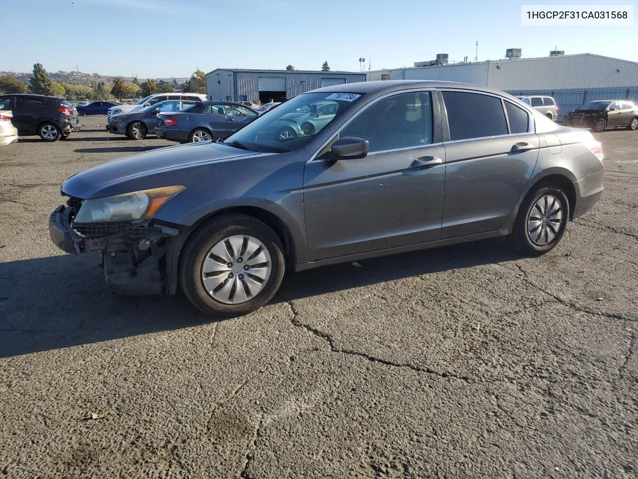 2012 Honda Accord Lx VIN: 1HGCP2F31CA031568 Lot: 77607734