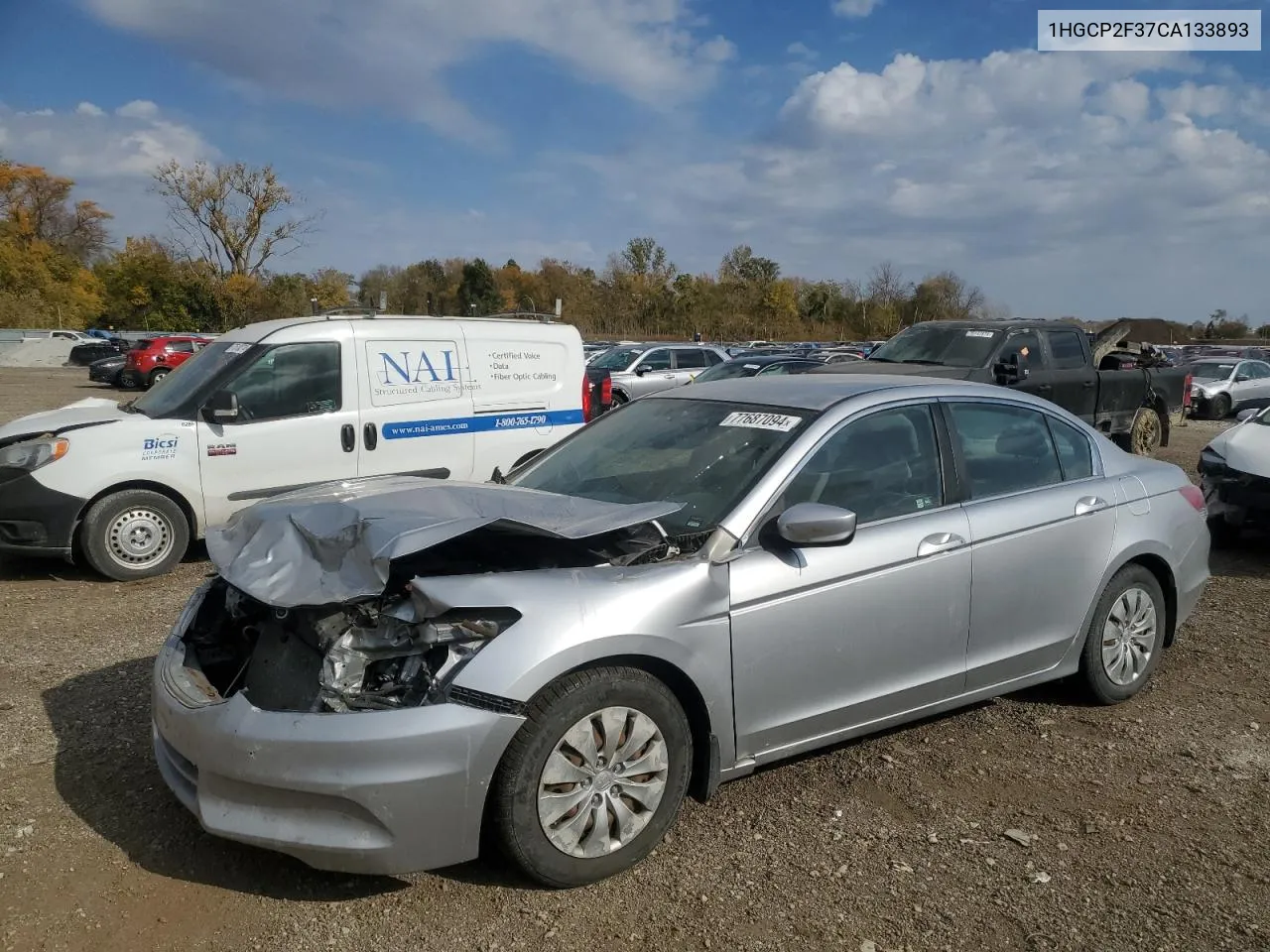 2012 Honda Accord Lx VIN: 1HGCP2F37CA133893 Lot: 77687094