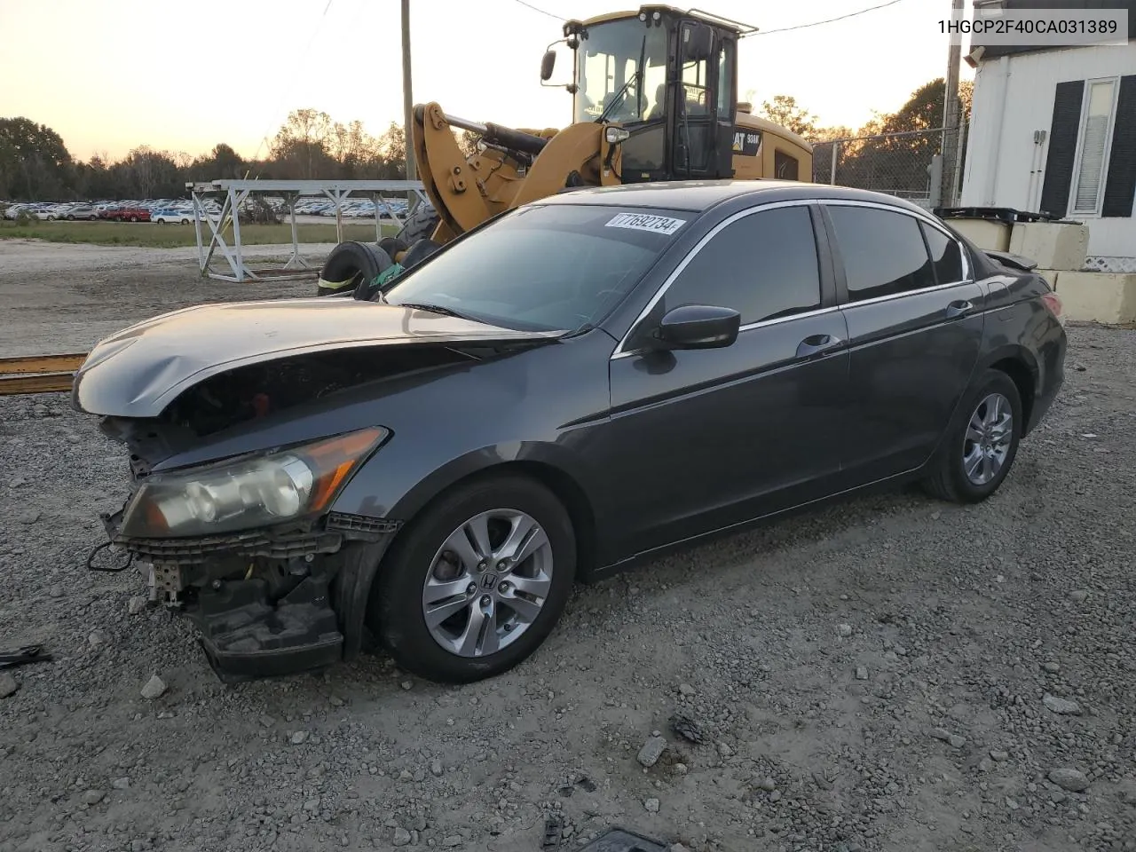 2012 Honda Accord Lxp VIN: 1HGCP2F40CA031389 Lot: 77692734