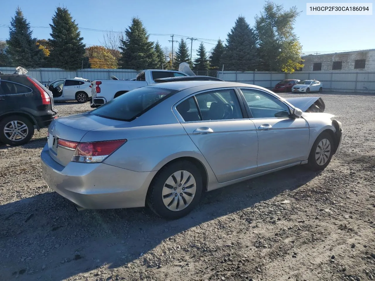 2012 Honda Accord Lx VIN: 1HGCP2F30CA186094 Lot: 77854194