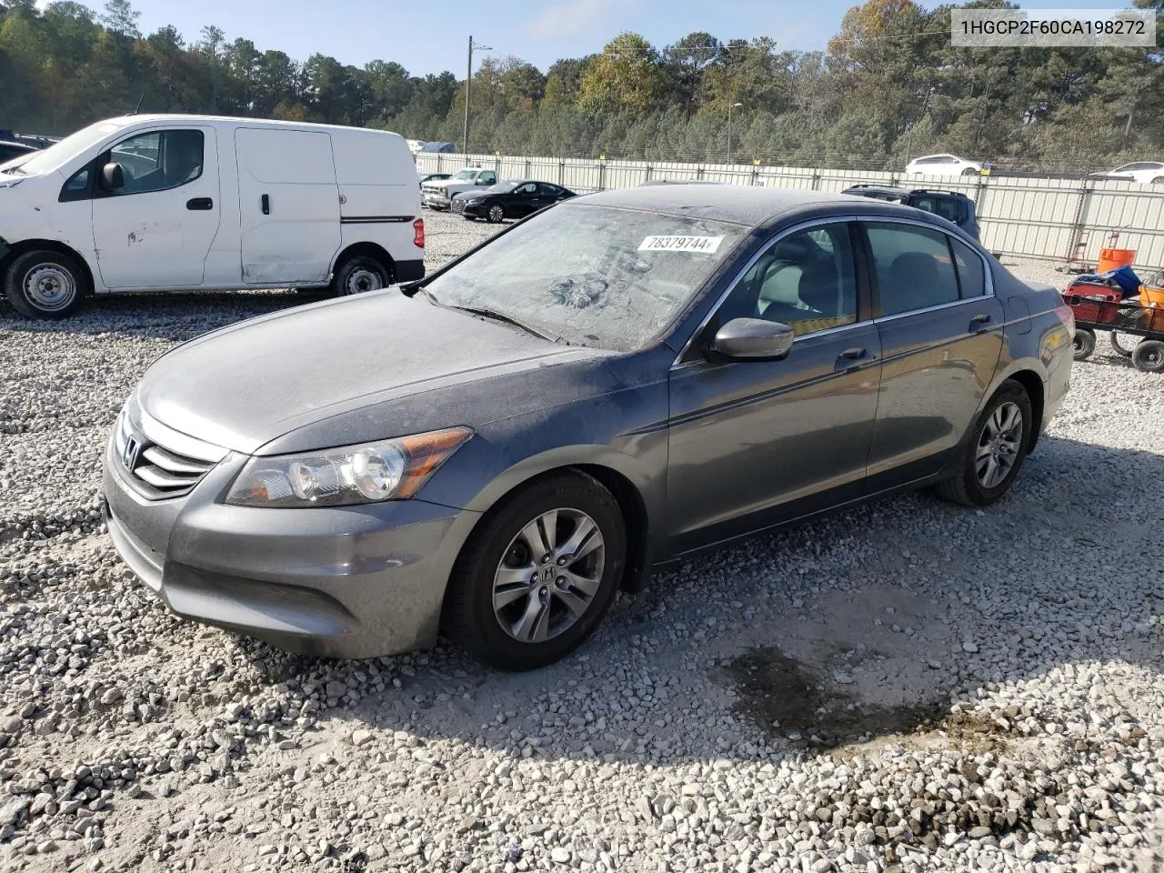 2012 Honda Accord Se VIN: 1HGCP2F60CA198272 Lot: 78379744