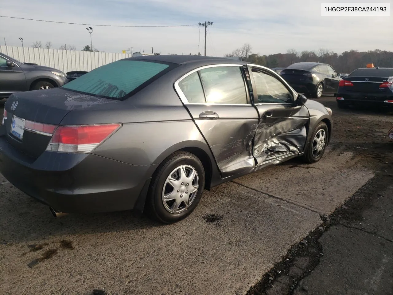 2012 Honda Accord Lx VIN: 1HGCP2F38CA244193 Lot: 78411614