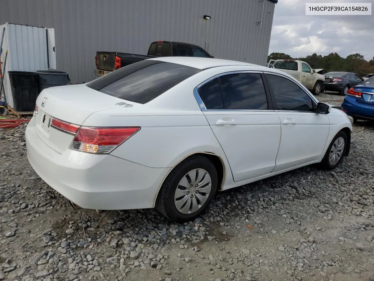 2012 Honda Accord Lx VIN: 1HGCP2F39CA154826 Lot: 78668584