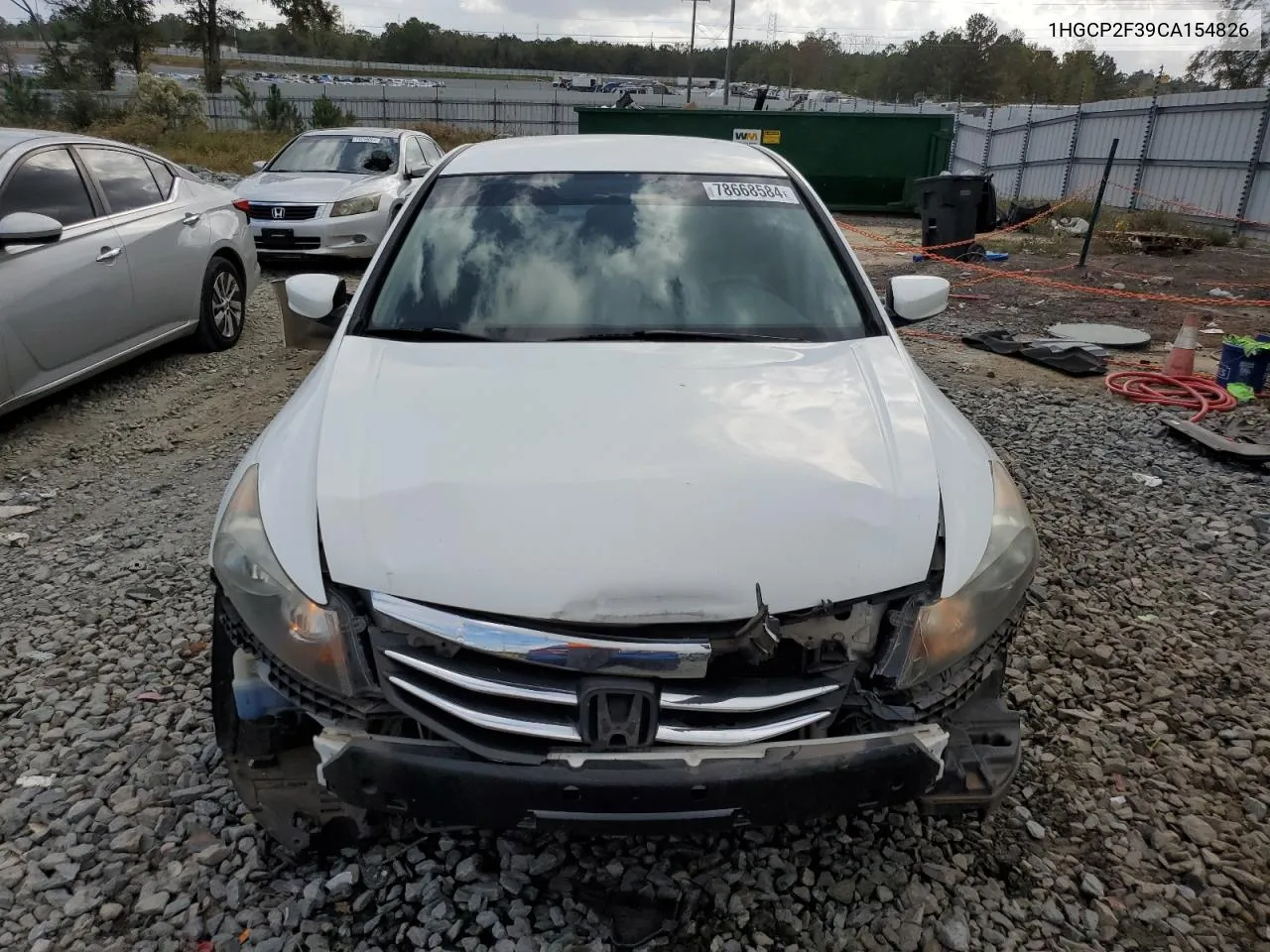 2012 Honda Accord Lx VIN: 1HGCP2F39CA154826 Lot: 78668584