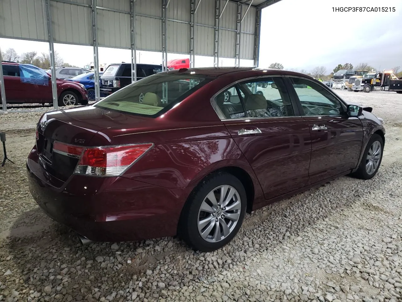 2012 Honda Accord Exl VIN: 1HGCP3F87CA015215 Lot: 79200864