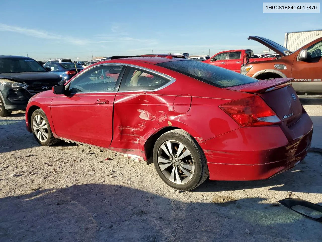 2012 Honda Accord Exl VIN: 1HGCS1B84CA017870 Lot: 79263734