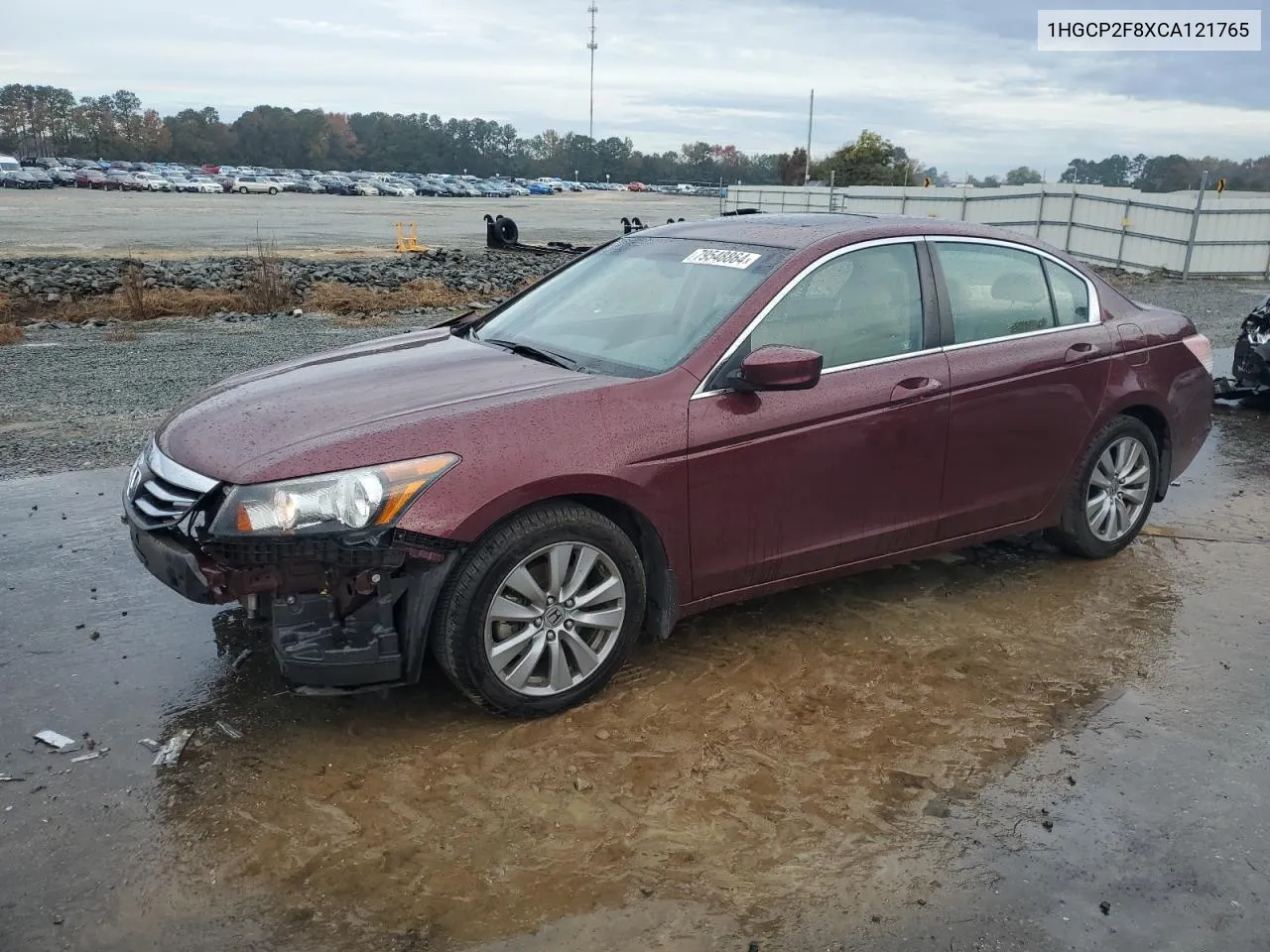 2012 Honda Accord Exl VIN: 1HGCP2F8XCA121765 Lot: 79548864