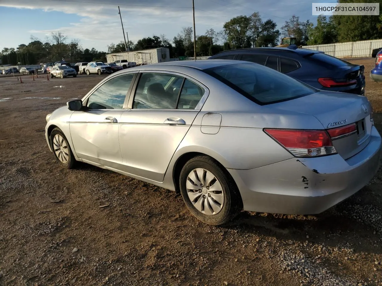 2012 Honda Accord Lx VIN: 1HGCP2F31CA104597 Lot: 79579624