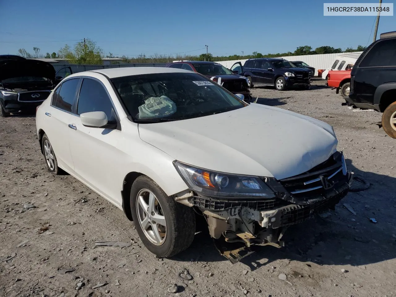 2013 Honda Accord Lx VIN: 1HGCR2F38DA115348 Lot: 50673814