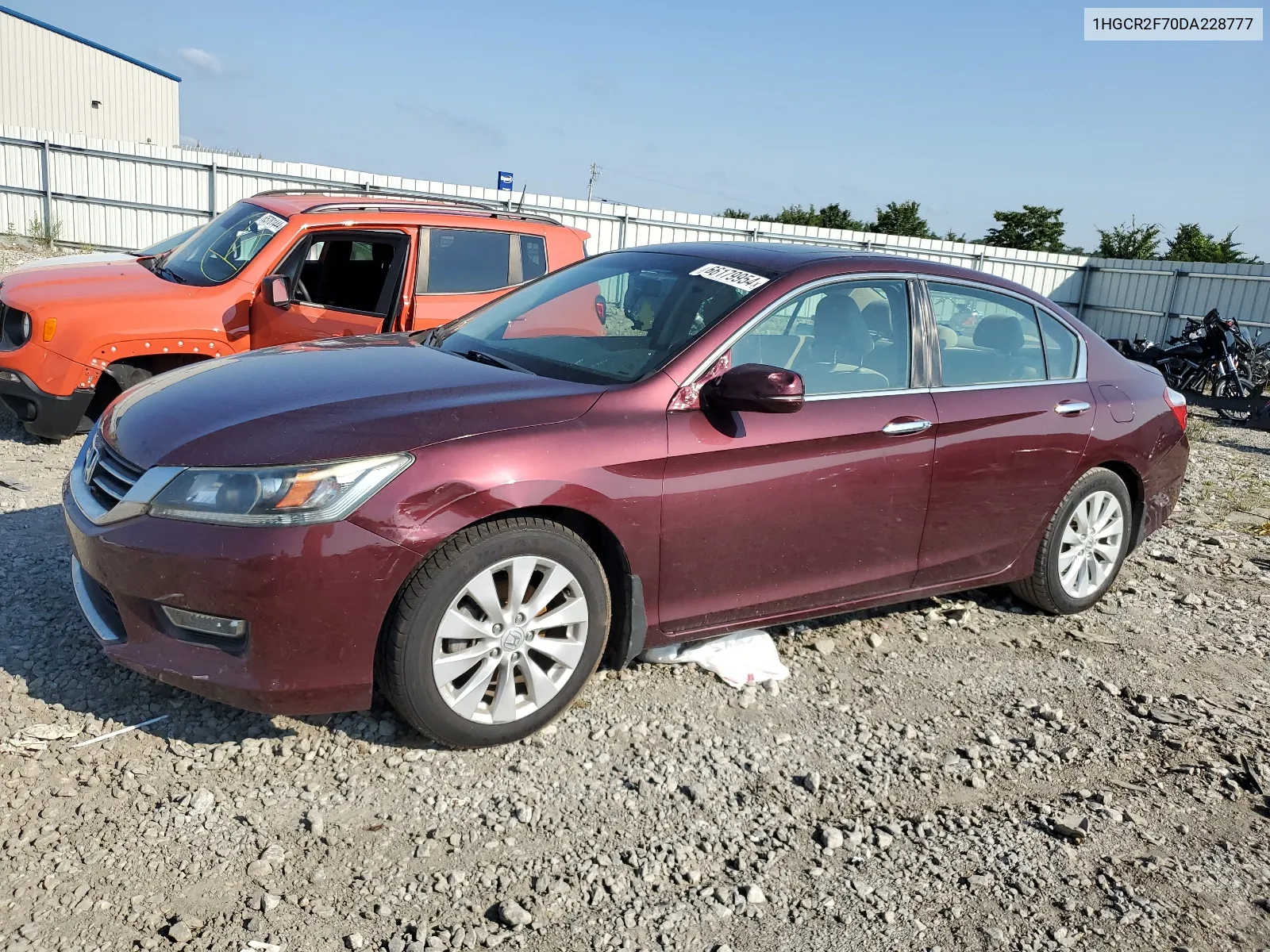 2013 Honda Accord Ex VIN: 1HGCR2F70DA228777 Lot: 66179954