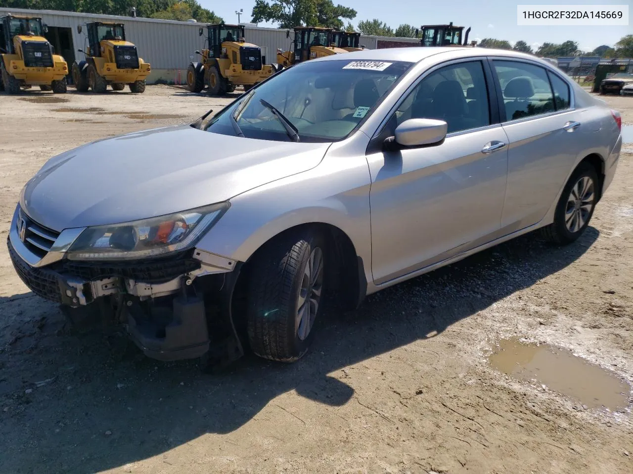 2013 Honda Accord Lx VIN: 1HGCR2F32DA145669 Lot: 73553794