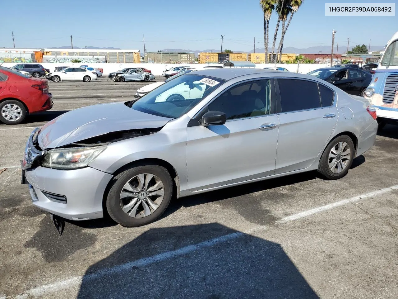 2013 Honda Accord Lx VIN: 1HGCR2F39DA068492 Lot: 73806634