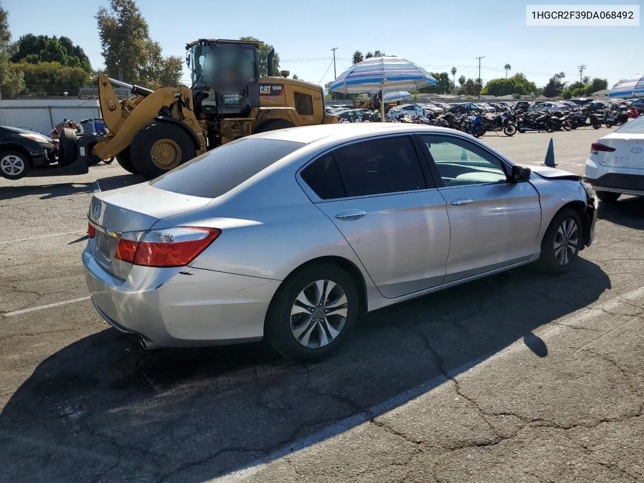 2013 Honda Accord Lx VIN: 1HGCR2F39DA068492 Lot: 73806634