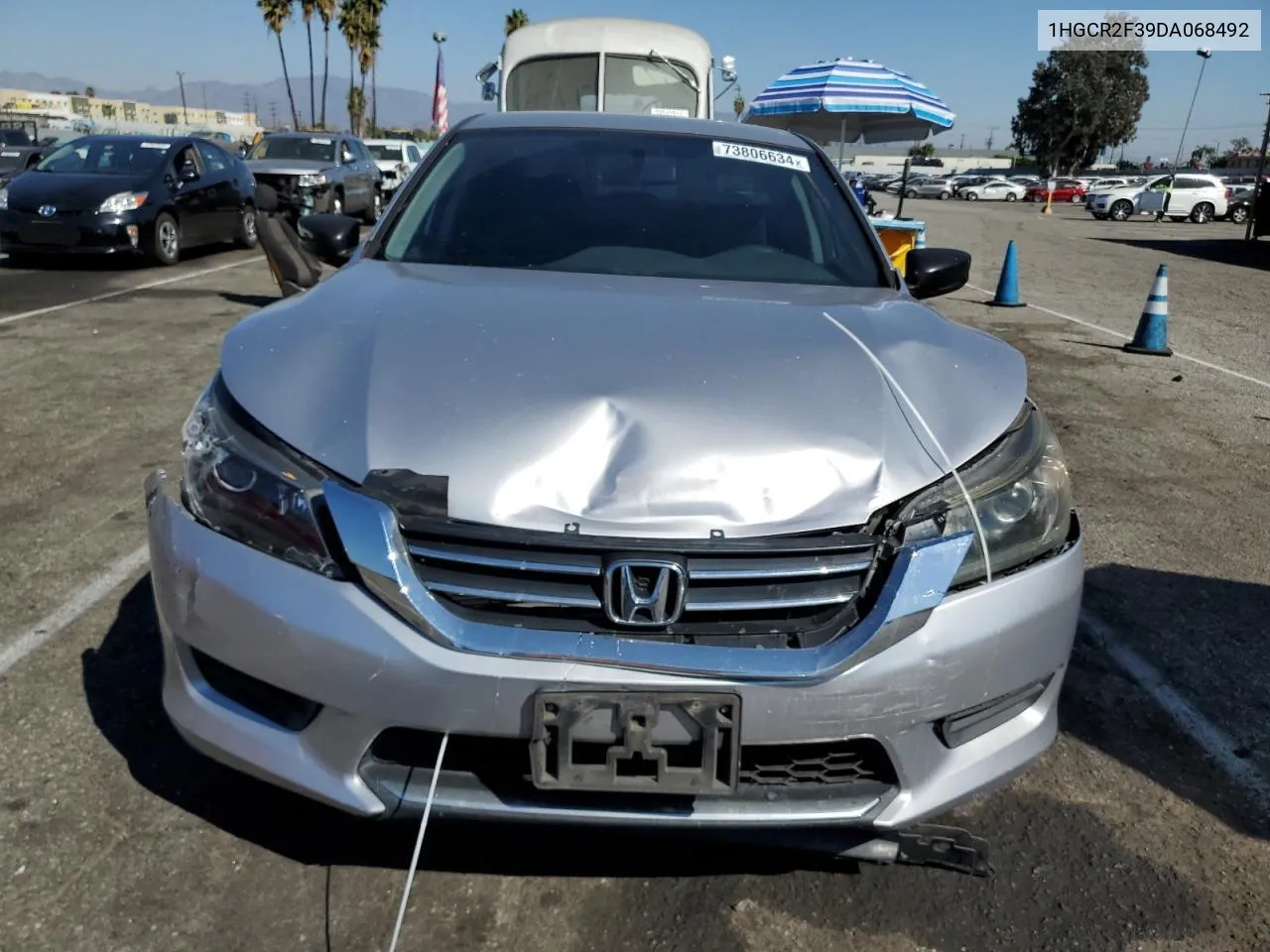 2013 Honda Accord Lx VIN: 1HGCR2F39DA068492 Lot: 73806634