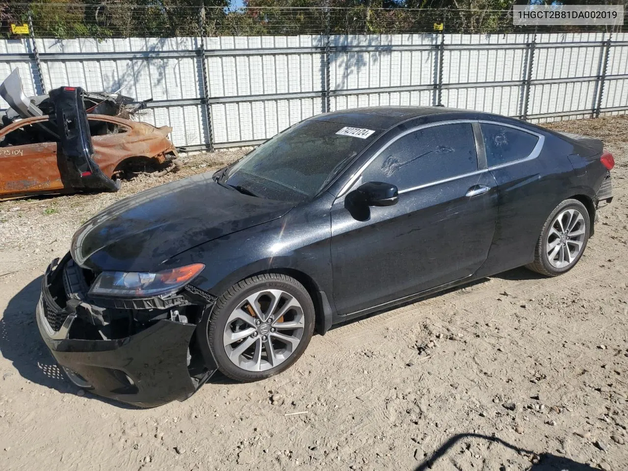 2013 Honda Accord Exl VIN: 1HGCT2B81DA002019 Lot: 74272124