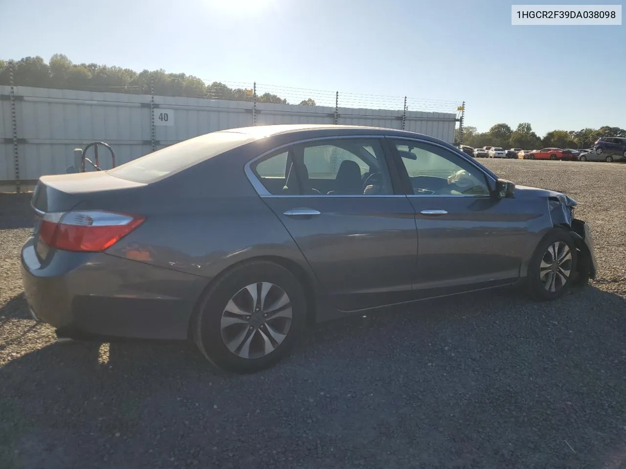 2013 Honda Accord Lx VIN: 1HGCR2F39DA038098 Lot: 74348804