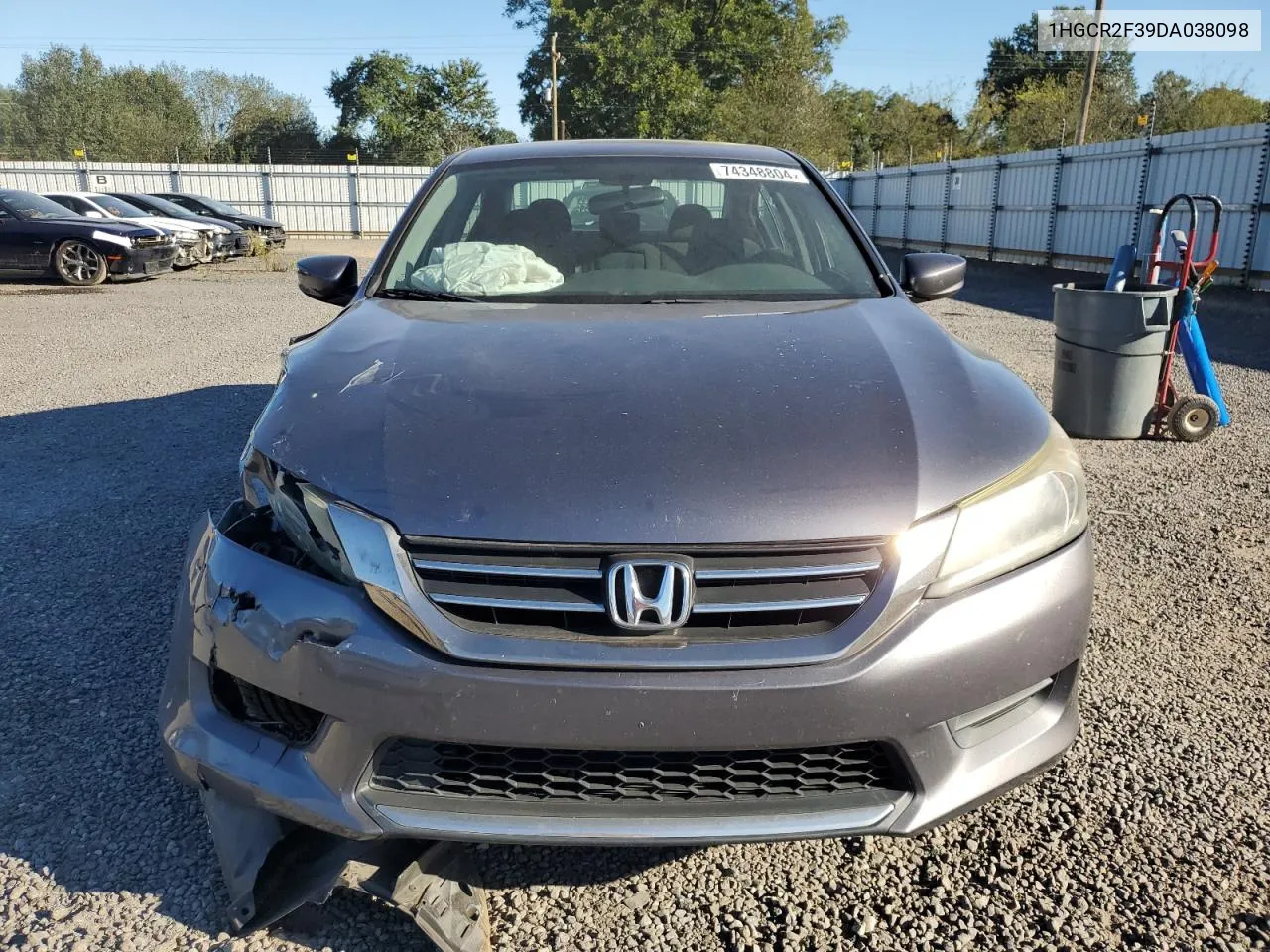 2013 Honda Accord Lx VIN: 1HGCR2F39DA038098 Lot: 74348804