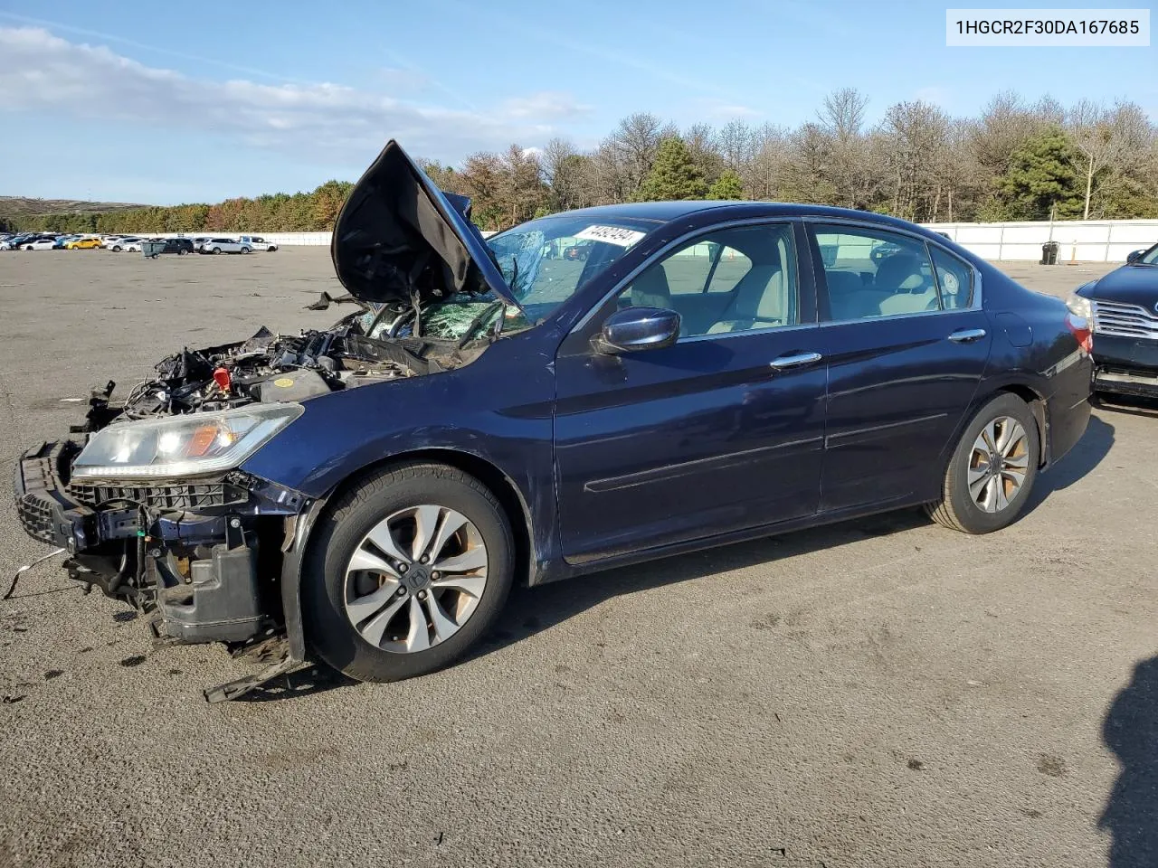 2013 Honda Accord Lx VIN: 1HGCR2F30DA167685 Lot: 74492494