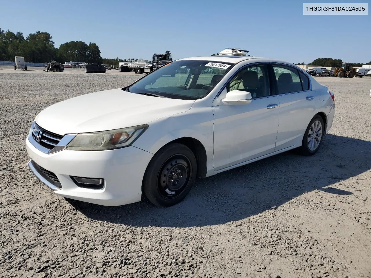 2013 Honda Accord Exl VIN: 1HGCR3F81DA024505 Lot: 76012084